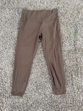 HALARA Brown High-Waist Leggings